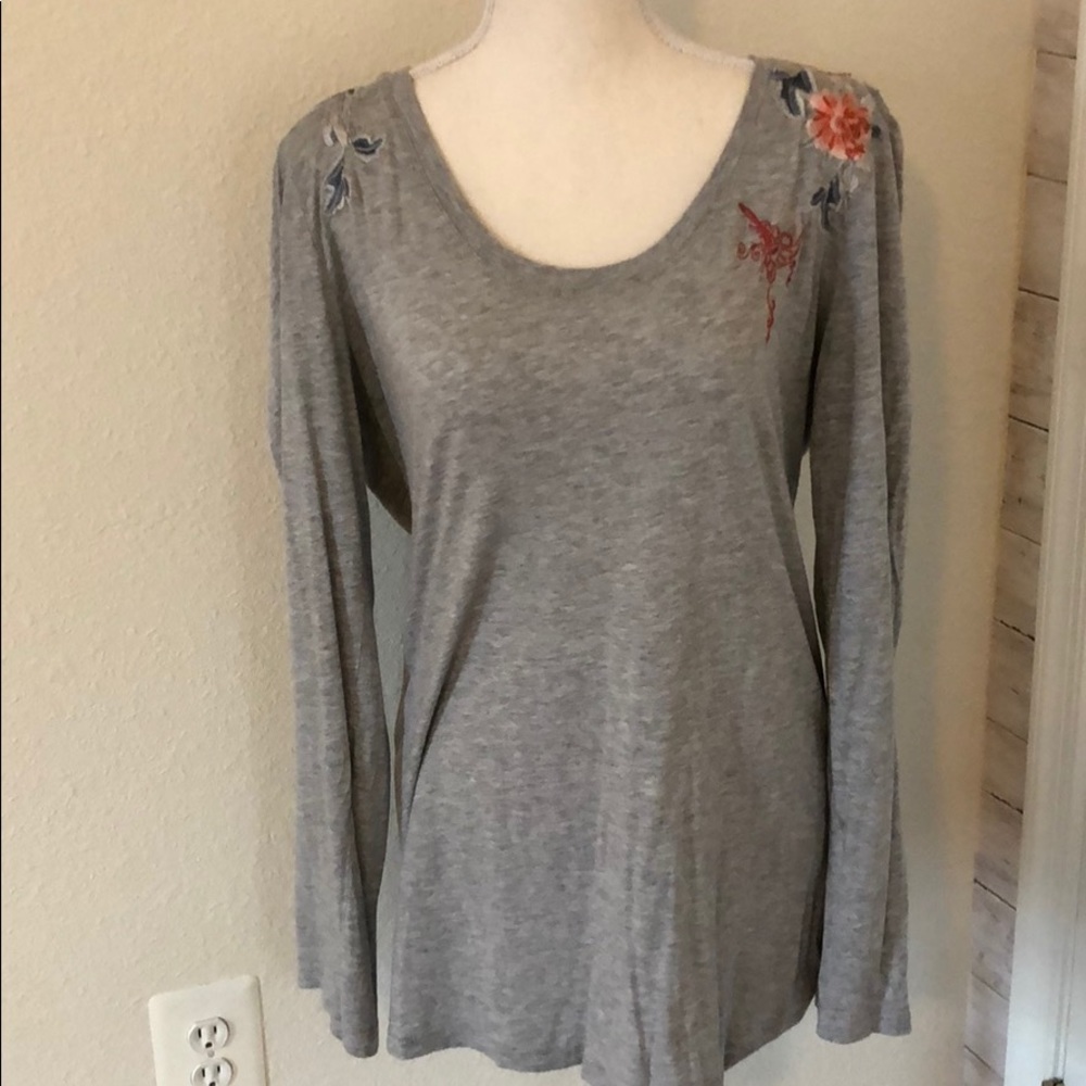 Johnny Was long sleeve rose shirt